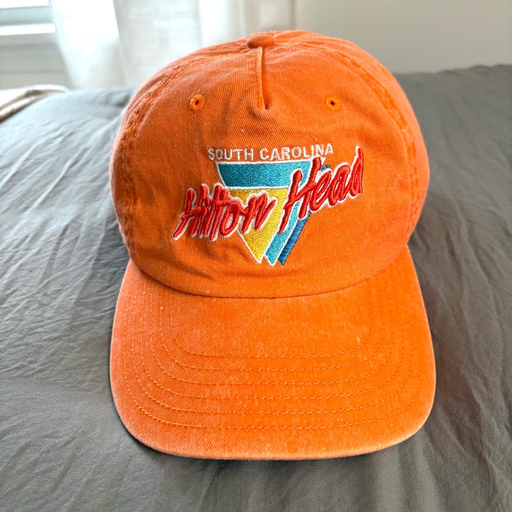 Legacy Hilton Head SC Orange Snapback Cap. OS.